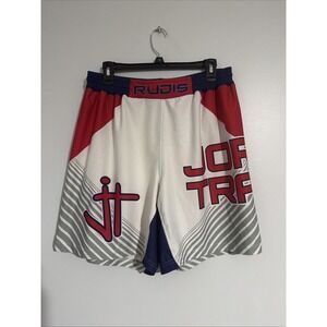 Rudis Jordan Trained JT Red Blue Wrestling Fight Shorts Mens Size XL